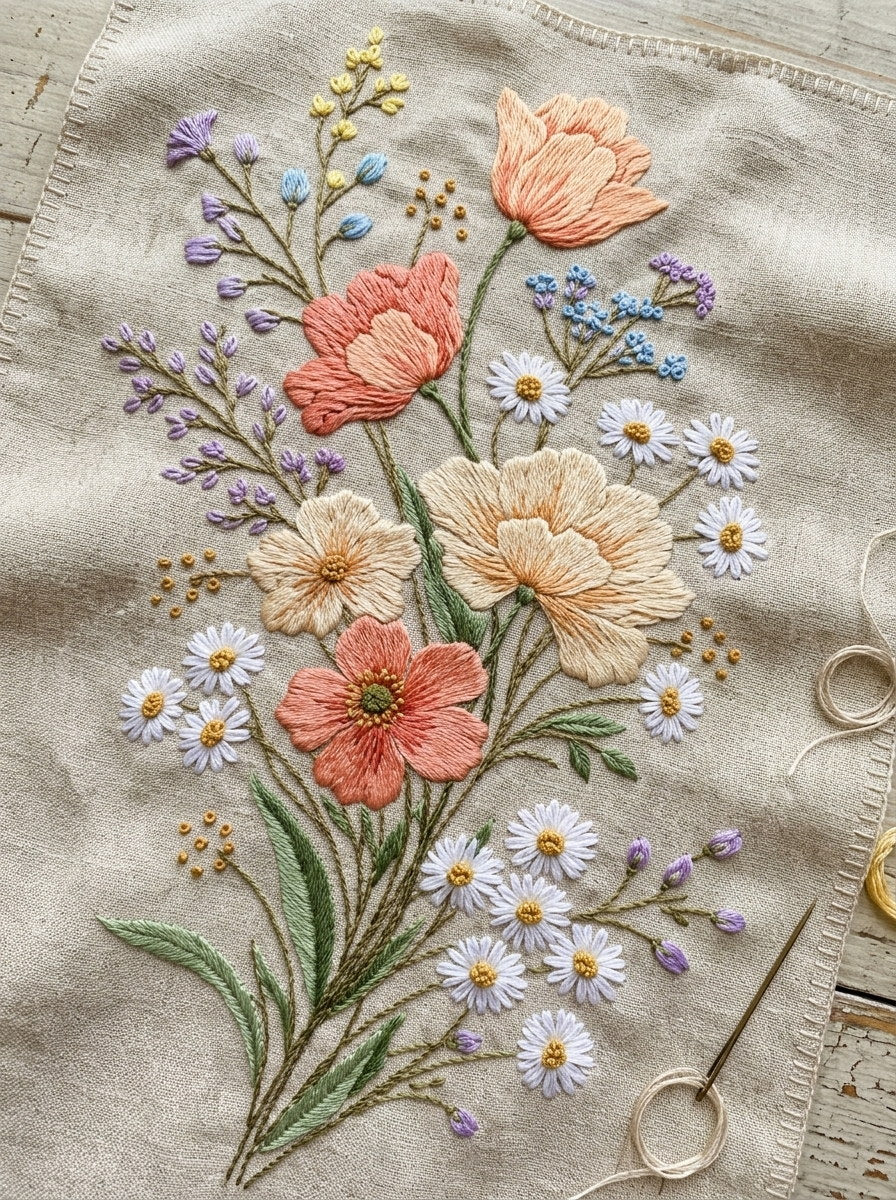 Spring Floral Library Plate Easter from Easter & Spring Embroidery Book 4, a digital embroidery design reference for machine embroidery designs, embroidery patterns and seasonal embroidery motifs.