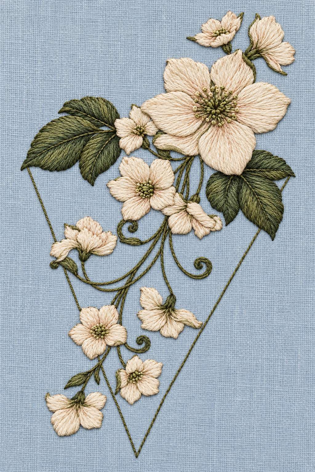 Art Nouveau Needlework - Book 3 | Digital PDF Embroidery Design Book | Hand embroidery example 1