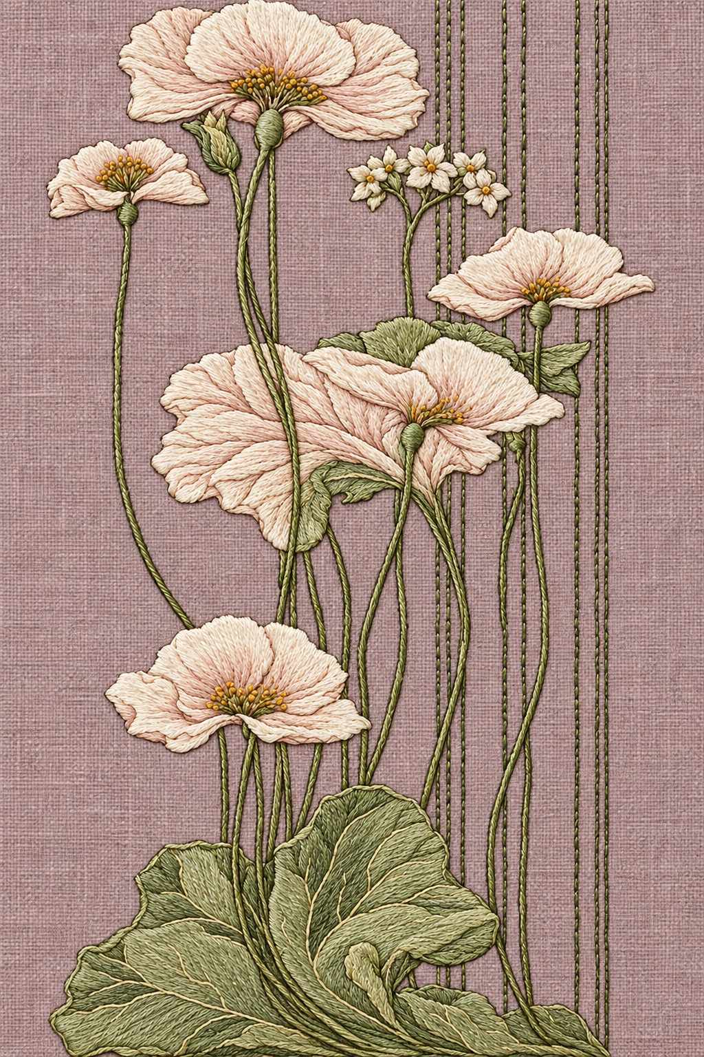 Art Nouveau Needlework - Book 3 | Digital PDF Embroidery Design Book | Hand embroidery example 3