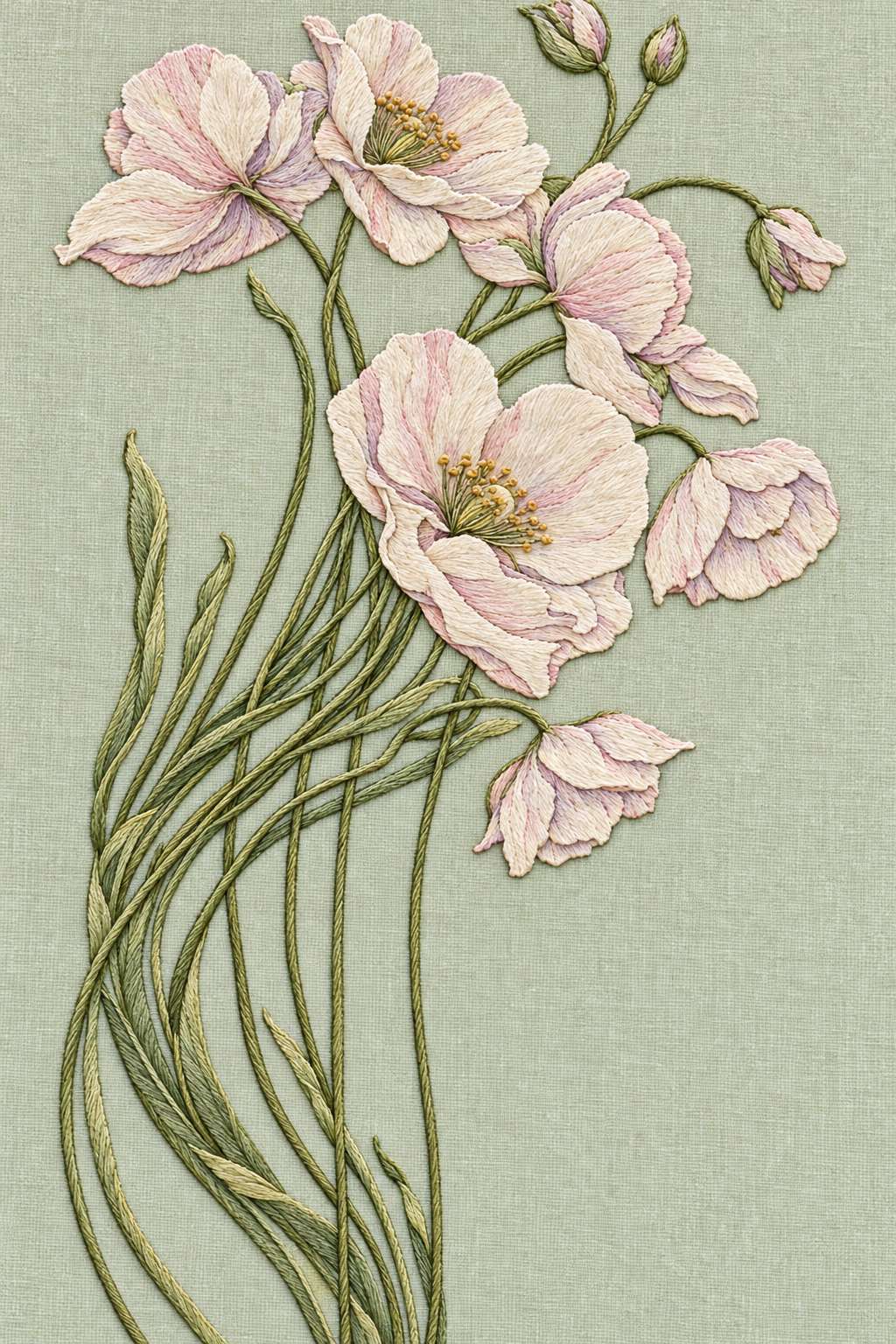 Art Nouveau Needlework - Book 3 | Digital PDF Embroidery Design Book | Hand embroidery example 9