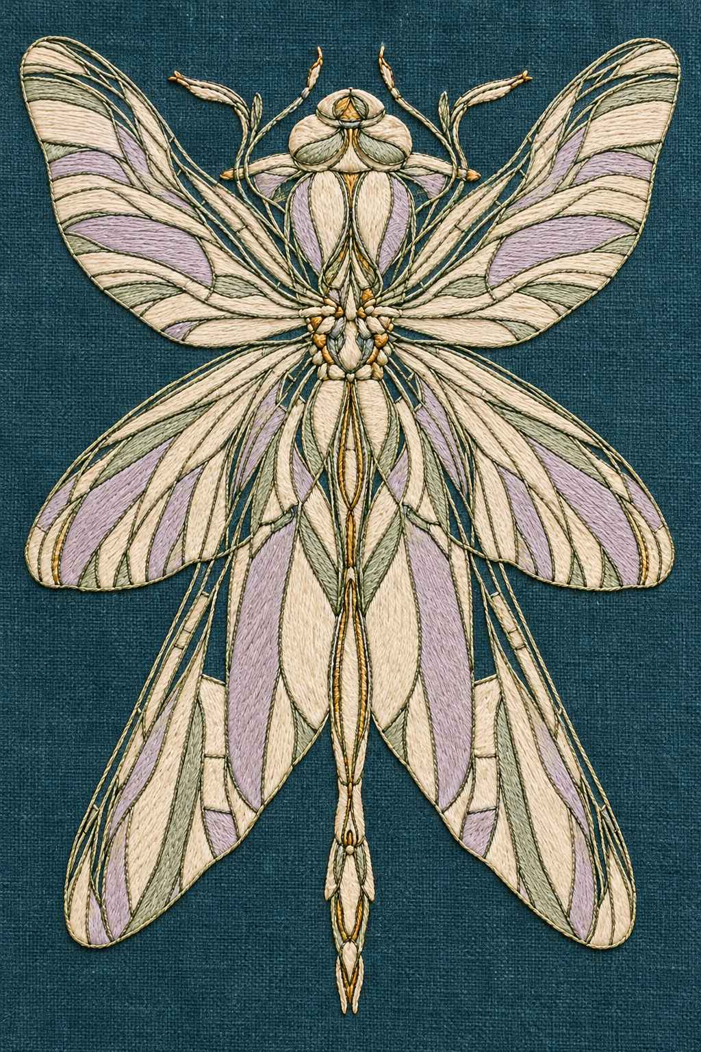 Art Nouveau Needlework - Book 3 | Digital PDF Embroidery Design Book | Hand embroidery example 12