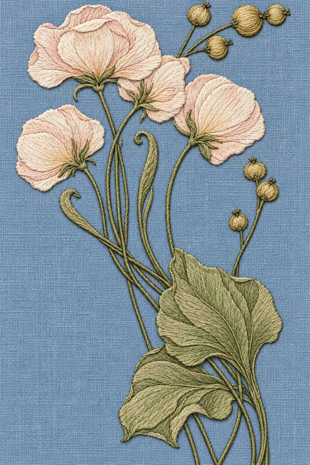 Art Nouveau Needlework - Book 4 | Digital PDF Embroidery Design Book | Hand embroidery example 6