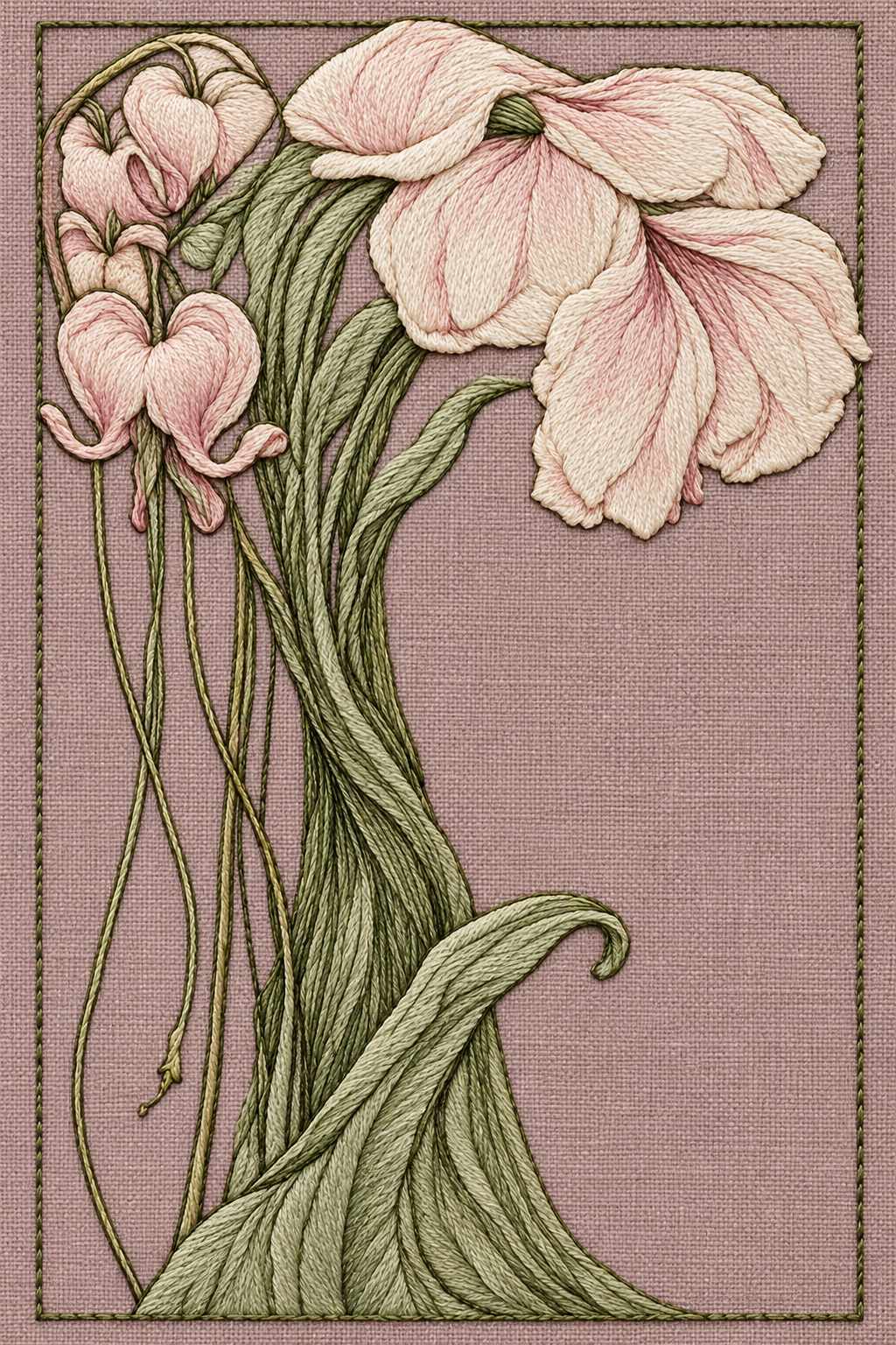 Art Nouveau Needlework - Book 4 | Digital PDF Embroidery Design Book | Hand embroidery example 8