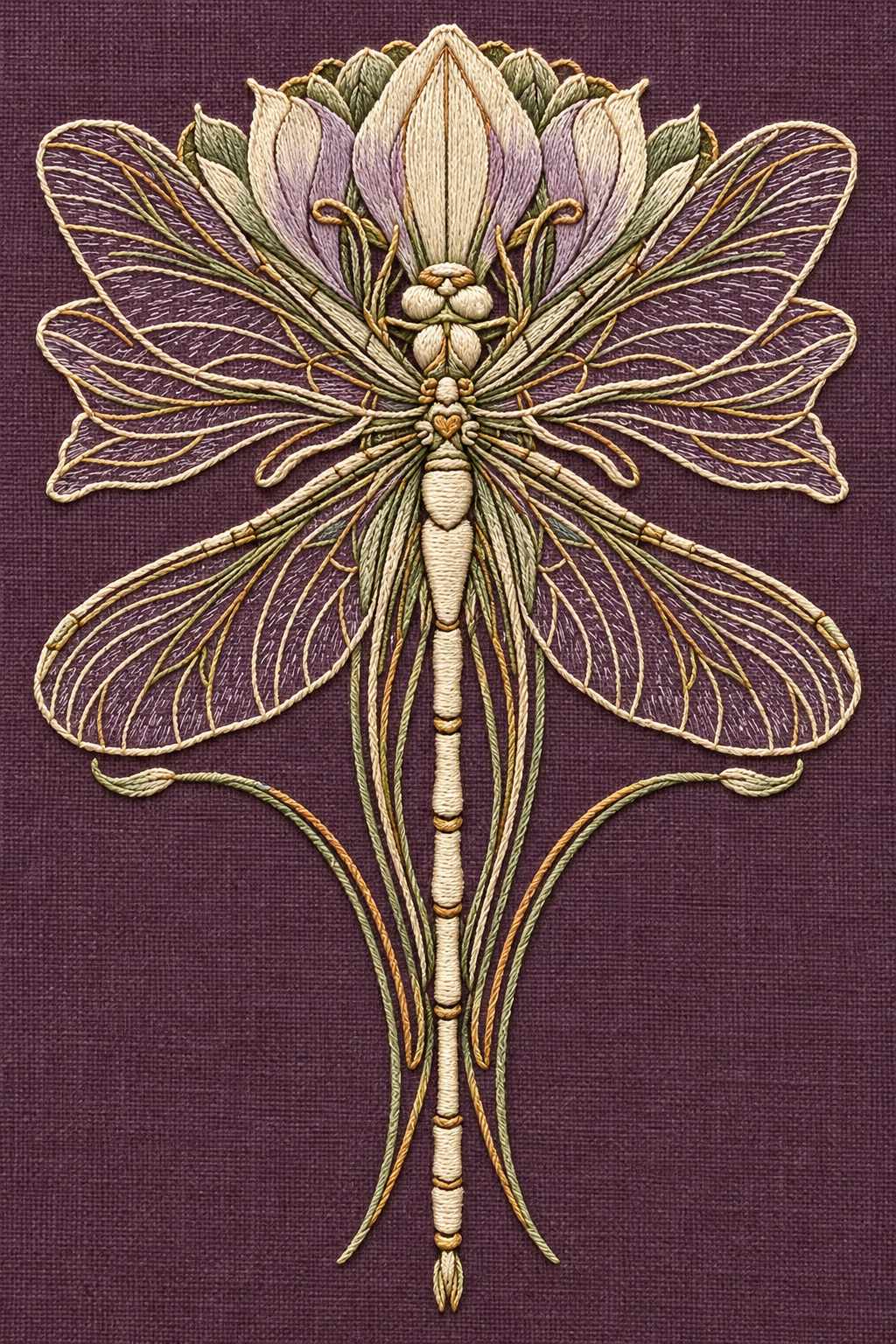 Art Nouveau Needlework - Book 4 | Digital PDF Embroidery Design Book | Hand embroidery example 10