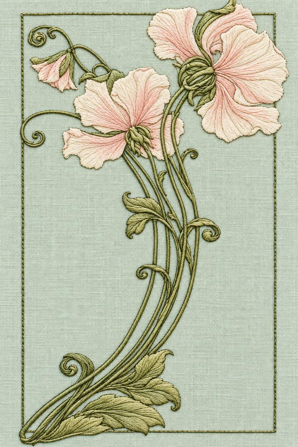 Art Nouveau Needlework - Book 4 | Digital PDF Embroidery Design Book | Hand embroidery example 12