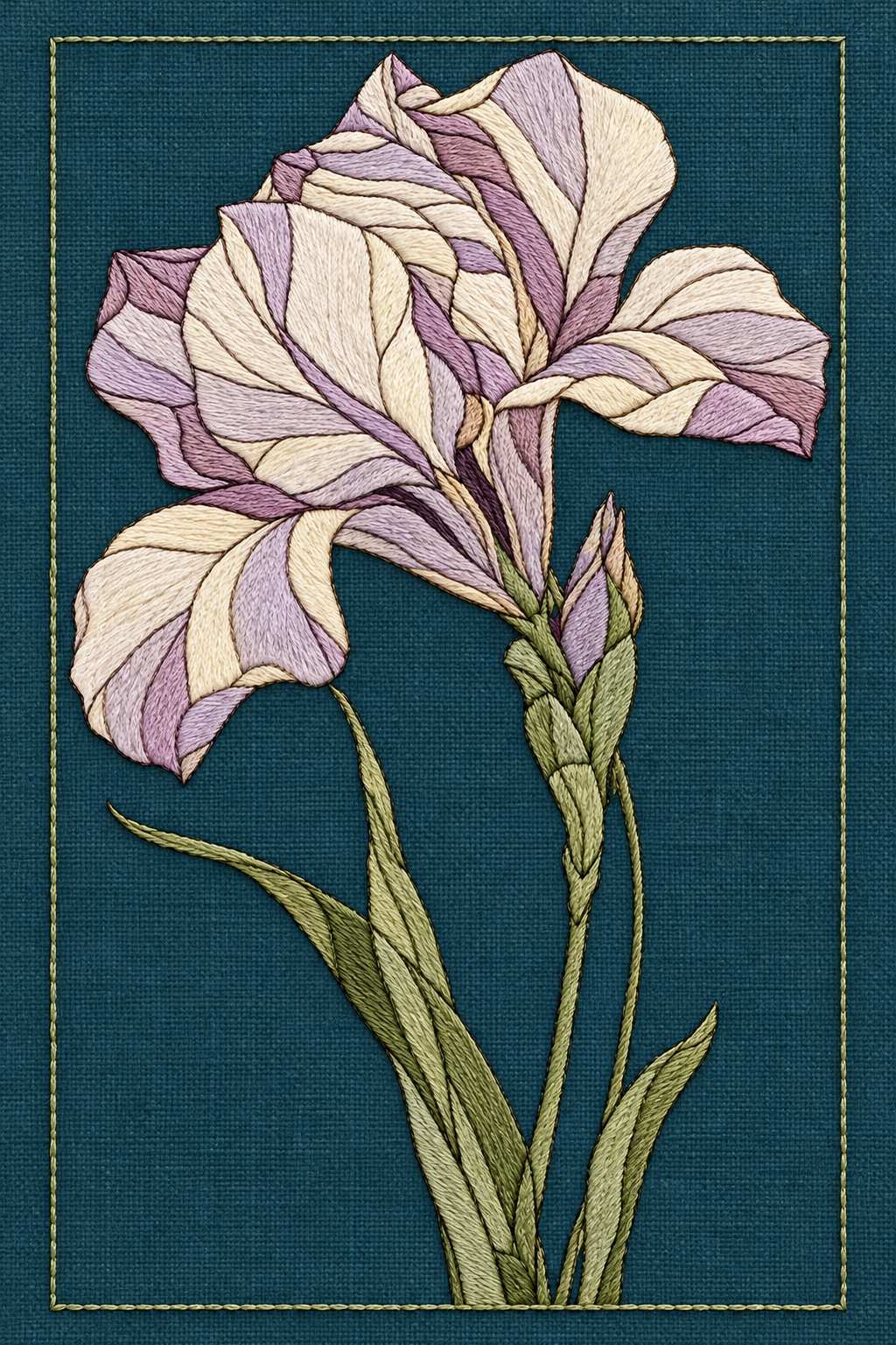 Art Nouveau Needlework - Book 4 | Digital PDF Embroidery Design Book | Hand embroidery example 14