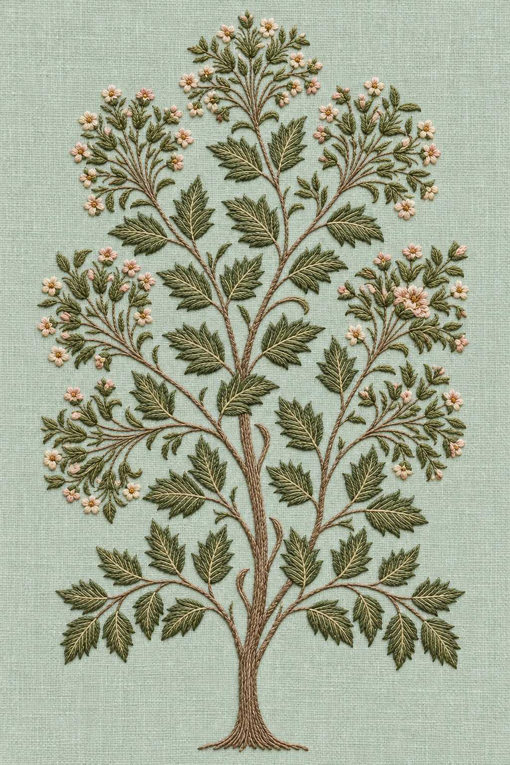 Jacobean & Crewel Embroidery - Book 2 | Digital PDF Embroidery Design Book | Hand embroidery example 1
