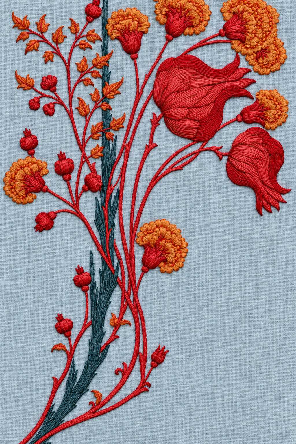Mughal, Persian & Oriental Embroidery - Book 1 | Digital PDF Embroidery Design Book | Hand embroidery example 13