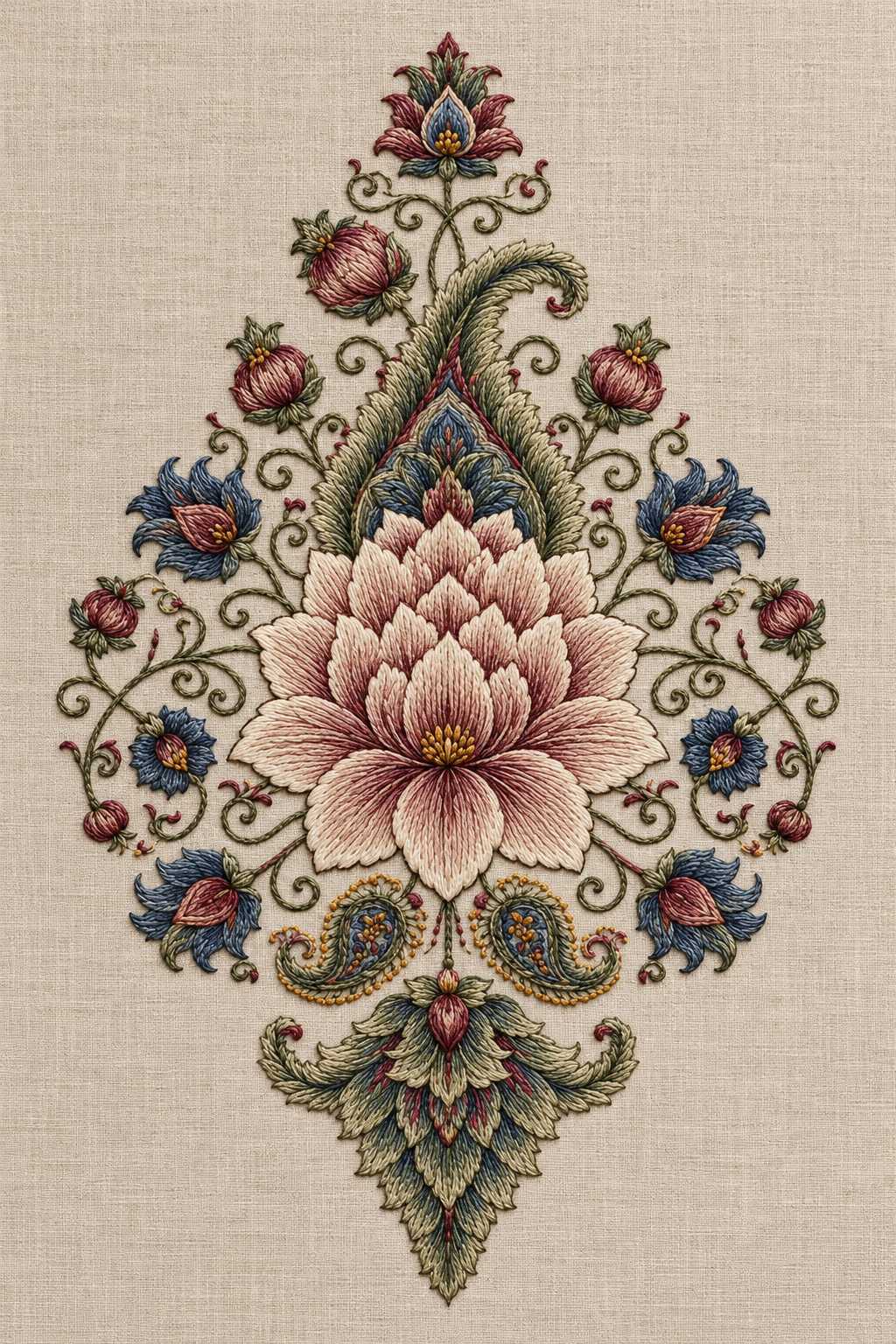 Mughal, Persian & Oriental Embroidery - Book 2 | Digital PDF Embroidery Design Book | Hand embroidery example 2