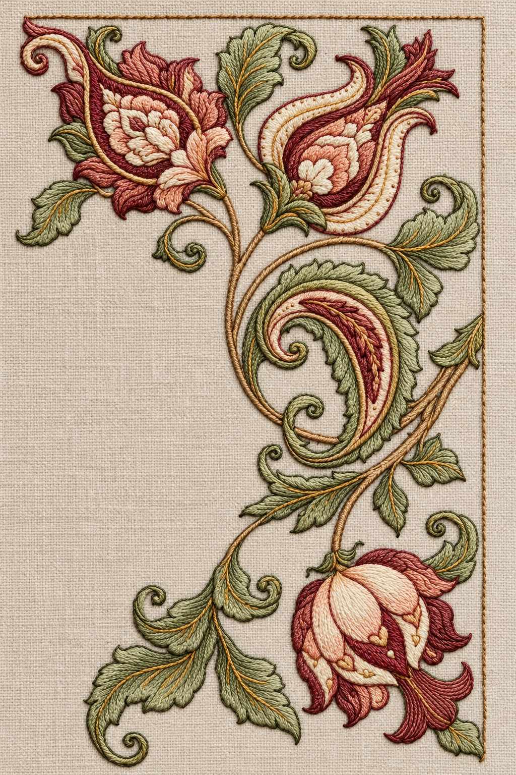 Mughal, Persian & Oriental Embroidery - Book 2 | Digital PDF Embroidery Design Book | Hand embroidery example 13