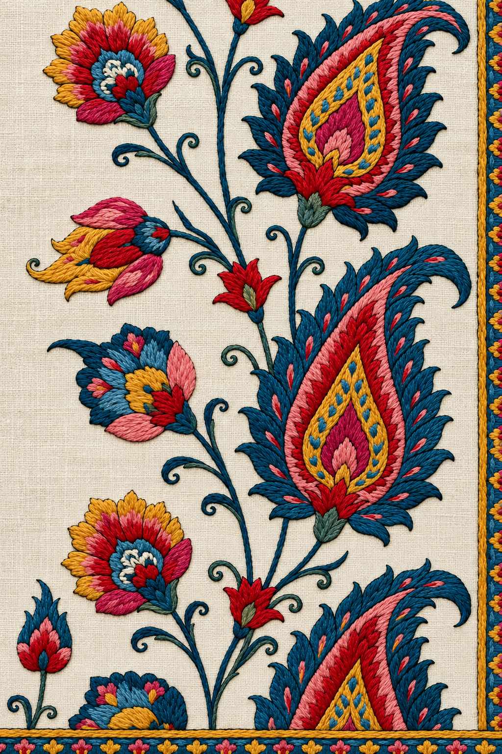 Mughal, Persian & Oriental Embroidery - Book 2 | Digital PDF Embroidery Design Book | Hand embroidery example 14