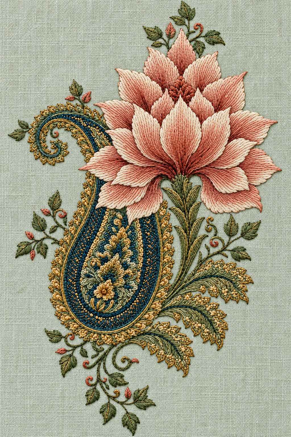 Mughal, Persian & Oriental Embroidery - Book 3 | Digital PDF Embroidery Design Book | Hand embroidery example 1