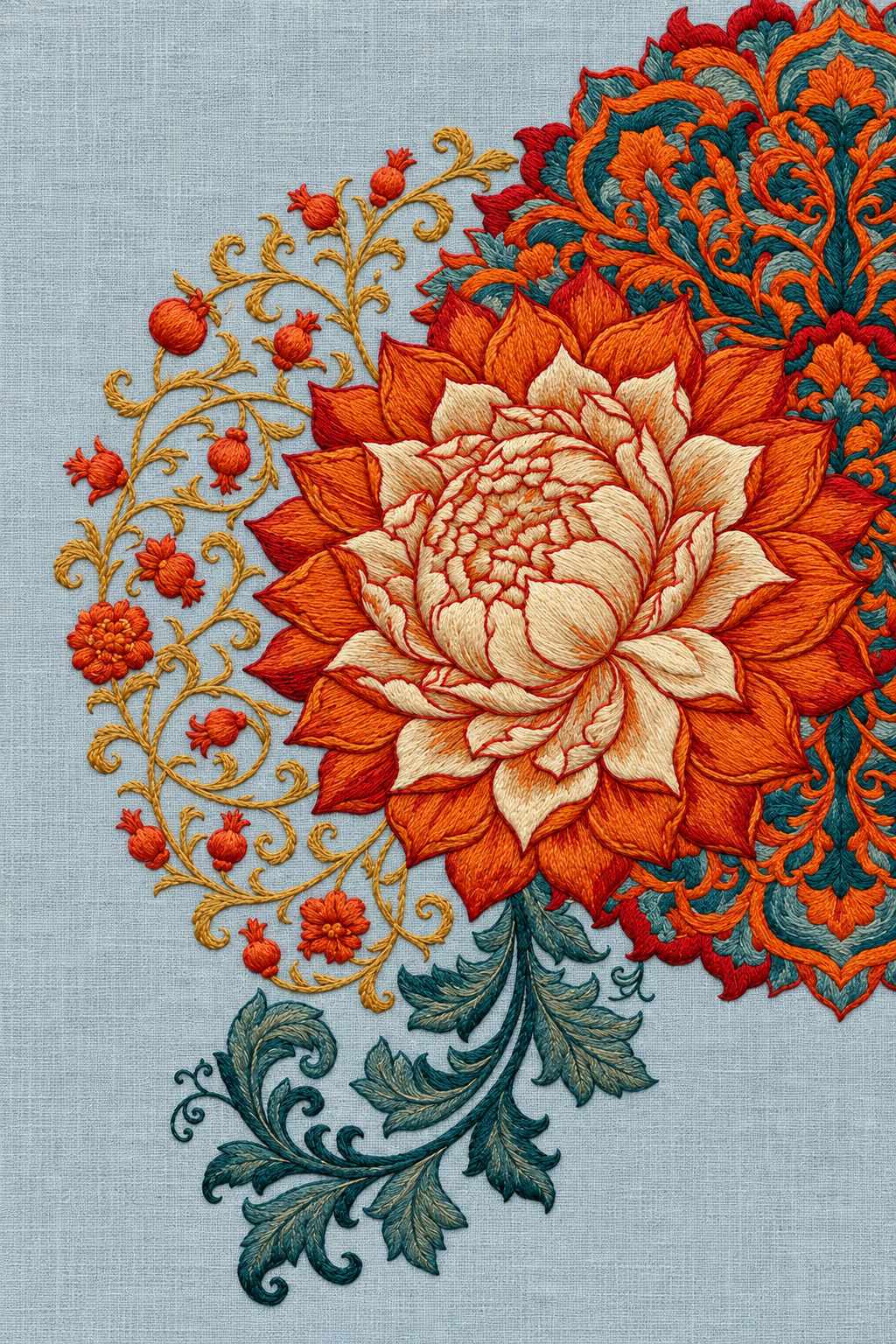 Mughal, Persian & Oriental Embroidery - Book 3 | Digital PDF Embroidery Design Book | Hand embroidery example 2