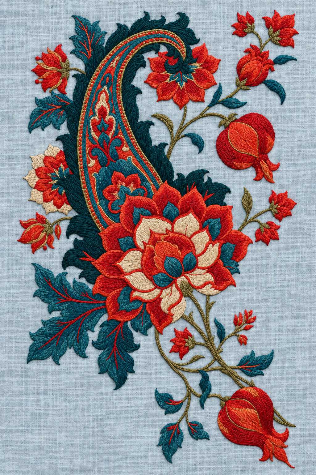 Mughal, Persian & Oriental Embroidery - Book 3 | Digital PDF Embroidery Design Book | Hand embroidery example 6