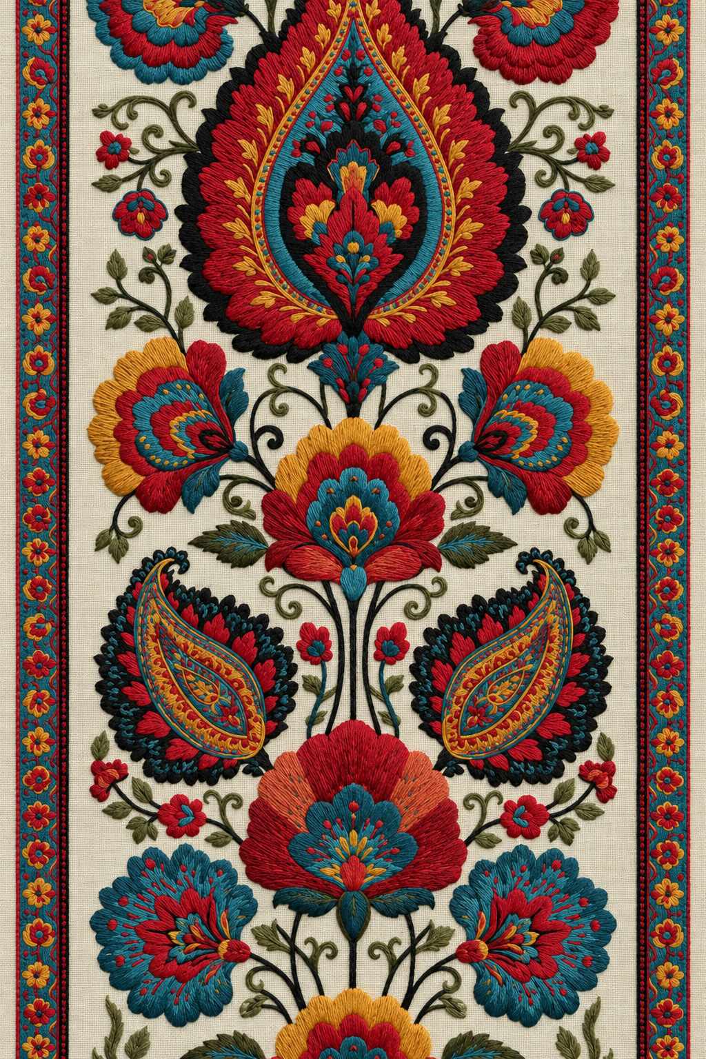 Mughal, Persian & Oriental Embroidery - Book 3 | Digital PDF Embroidery Design Book | Hand embroidery example 7