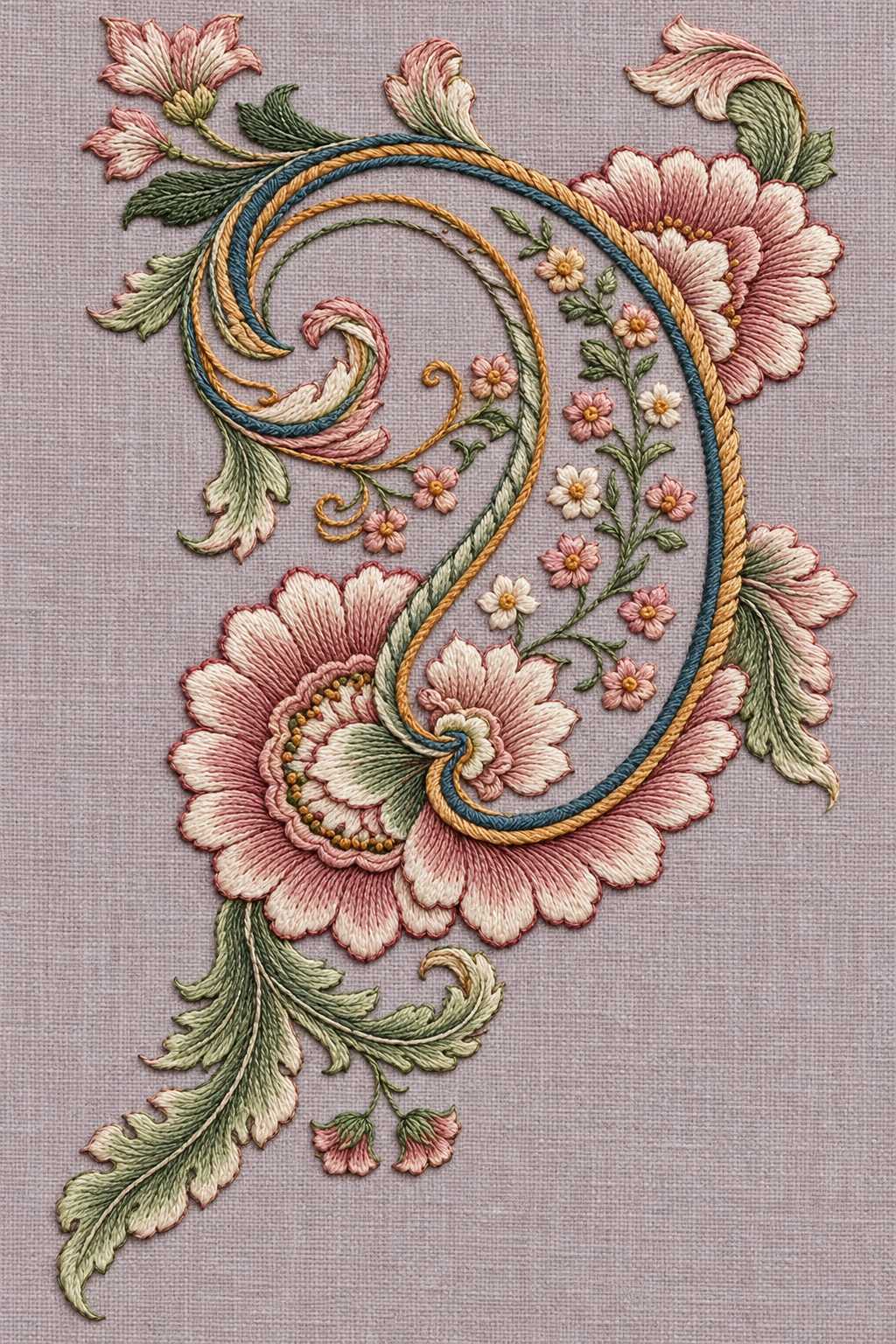 Mughal, Persian & Oriental Embroidery - Book 3 | Digital PDF Embroidery Design Book | Hand embroidery example 8