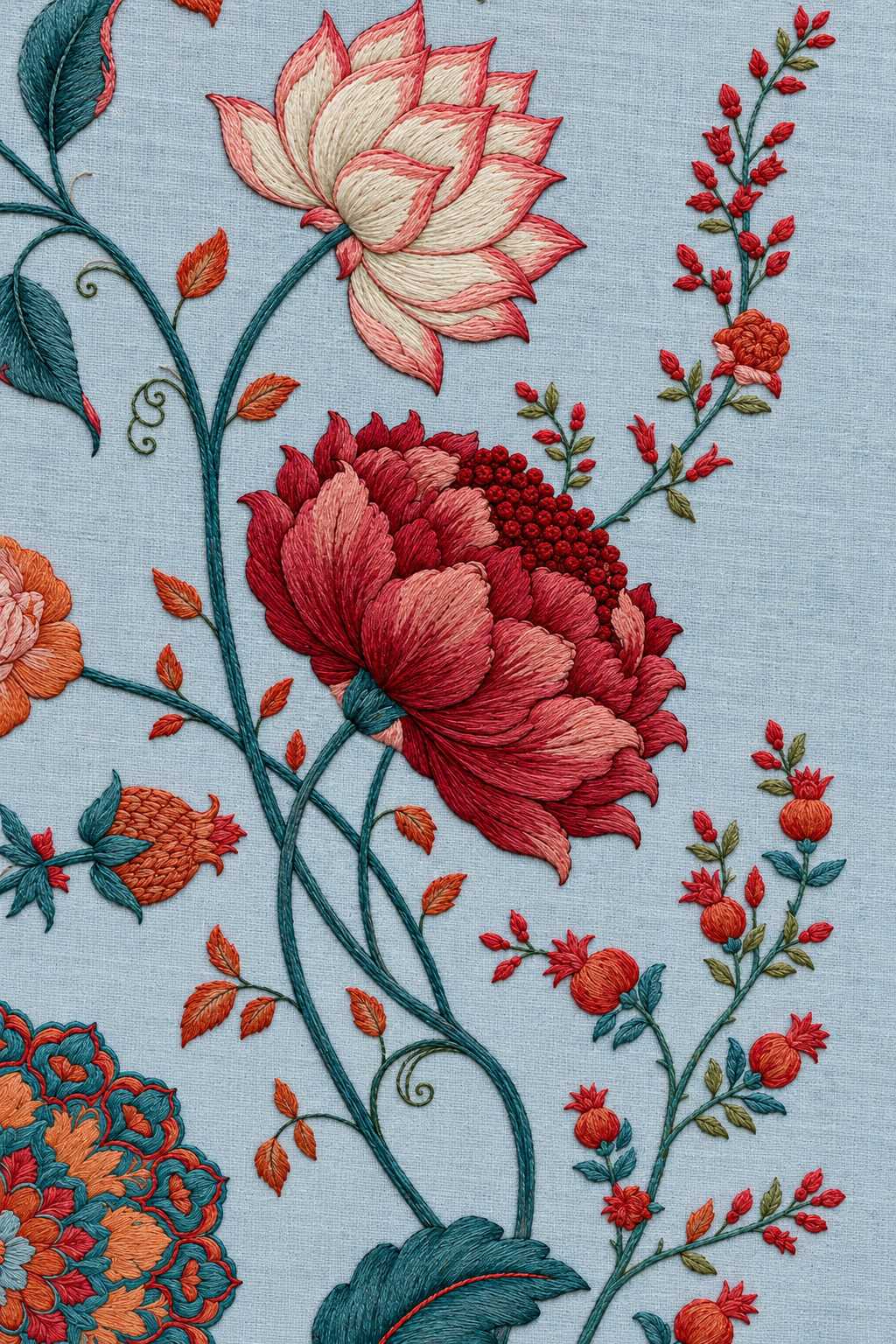 Mughal, Persian & Oriental Embroidery - Book 4 | Digital PDF Embroidery Design Book | Hand embroidery example 9