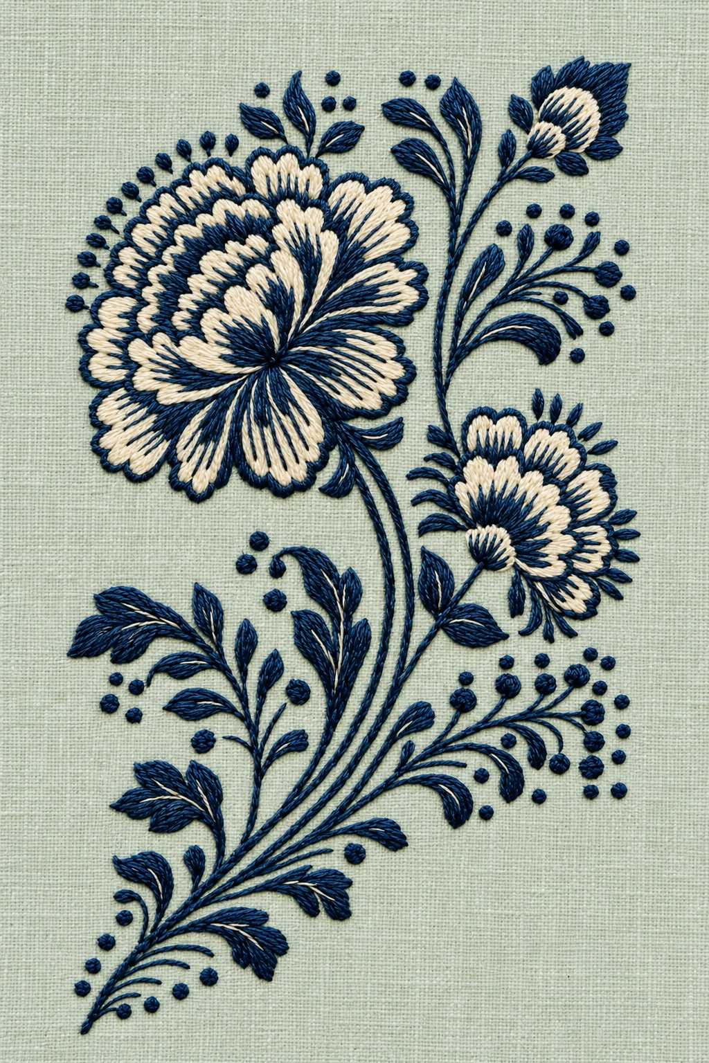 Hungarian & Slavic Embroidery Motifs Book 2 | Hand embroidery example 1