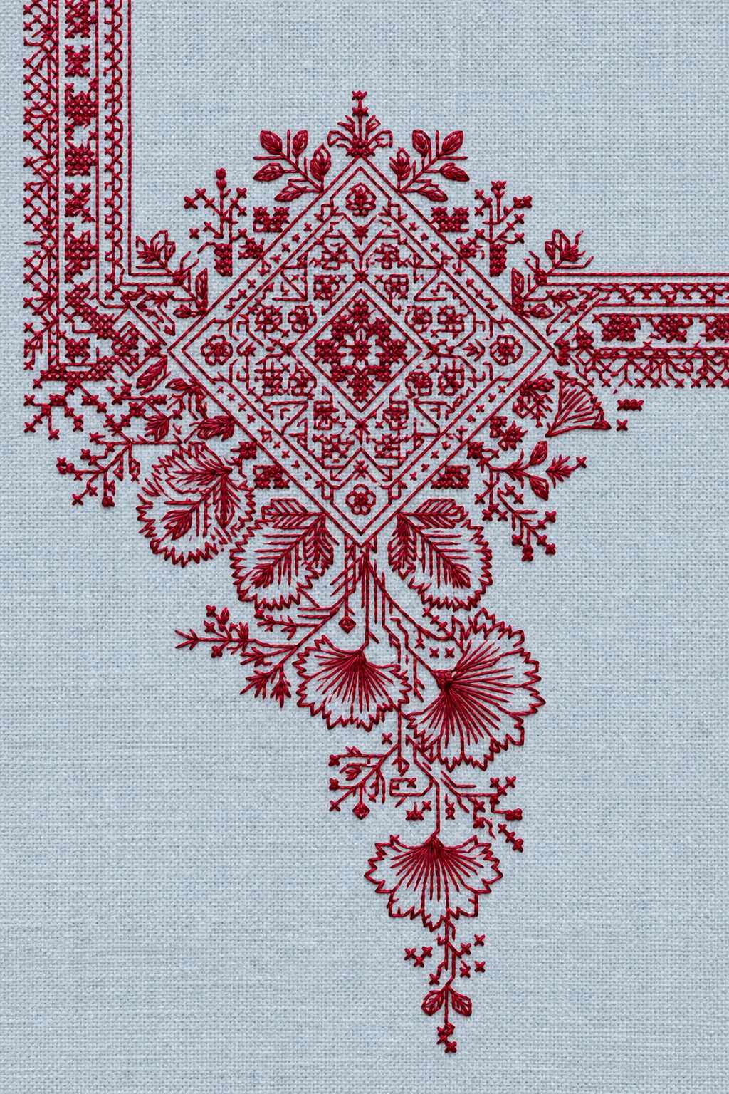 Hungarian & Slavic Embroidery Motifs Book 2 | Hand embroidery example 2