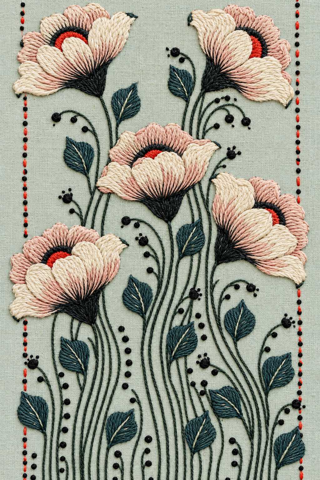 Hungarian & Slavic Embroidery Motifs Book 2 | Hand embroidery example 6