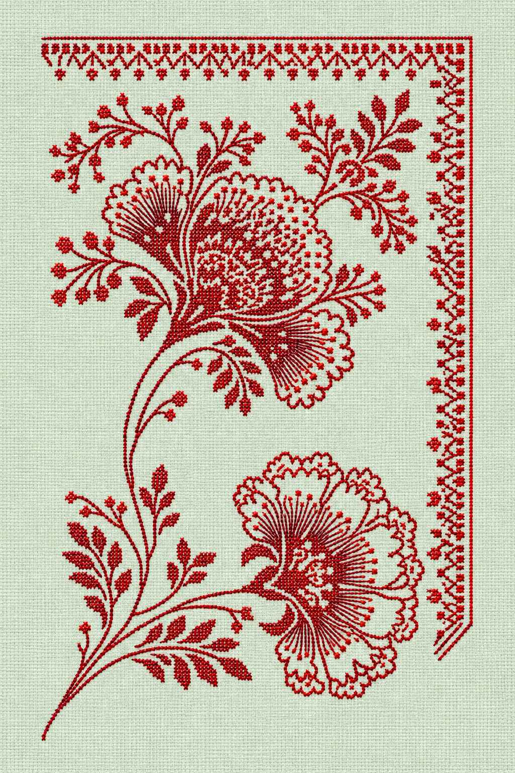 Hungarian & Slavic Embroidery Motifs Book 4 | Hand embroidery example 13