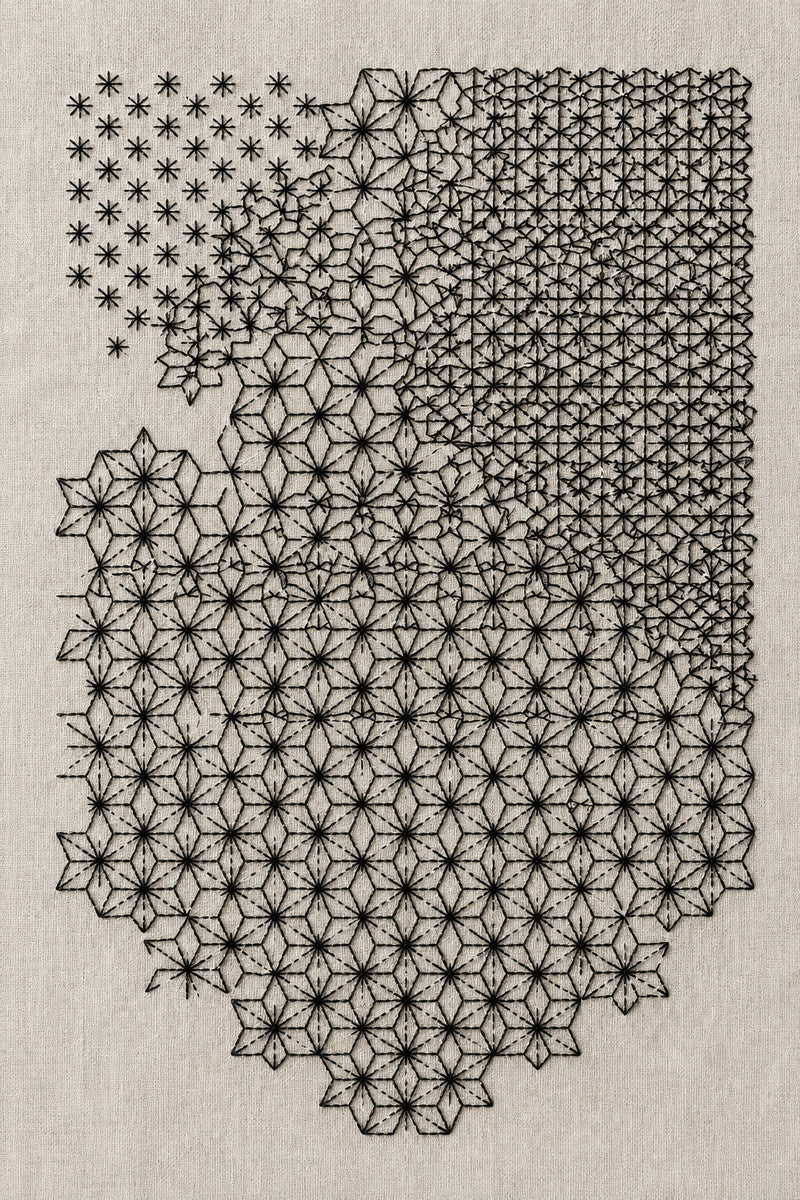 Star Fill Sampler 02 from Colbert Embroidery Studies Book 3, a digital embroidery design reference for machine embroidery designs, embroidery patterns and embroidery design reference.