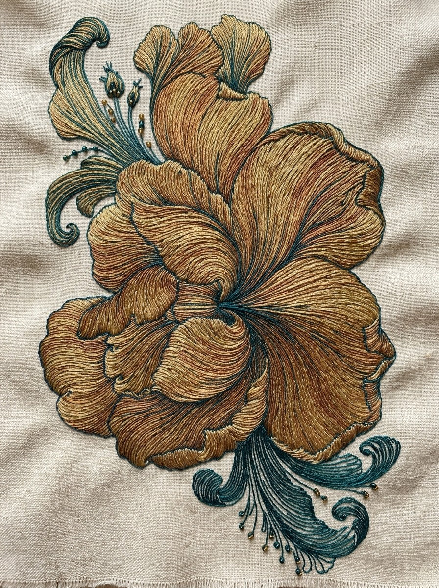 Neo Baroque Petal Forms Book 42 Product Book 4 digital PDF embroidery design book - sample plate / motif preview 7