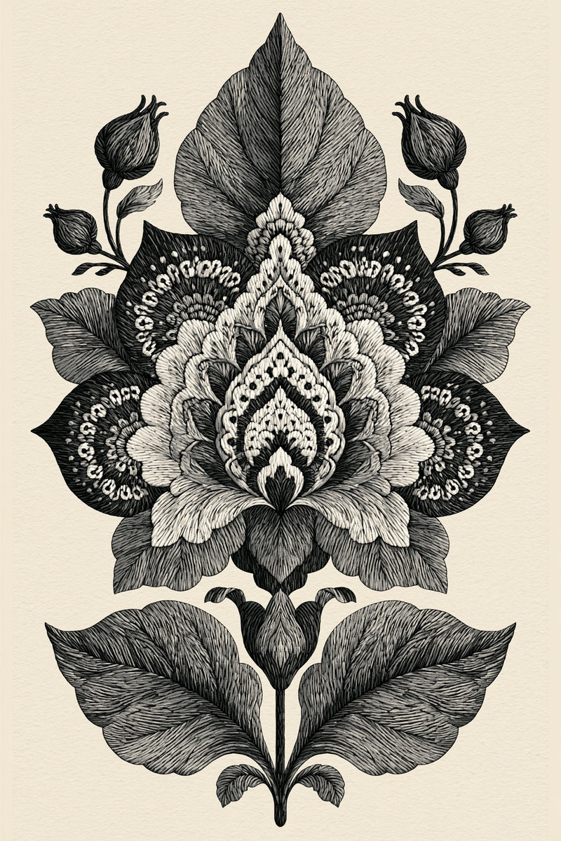 Statement Wall Textile Ornament Jumbo from Jumbo - Large Scale Designs Book 4, a digital embroidery design reference for machine embroidery designs, embroidery patterns and embroidery design reference.