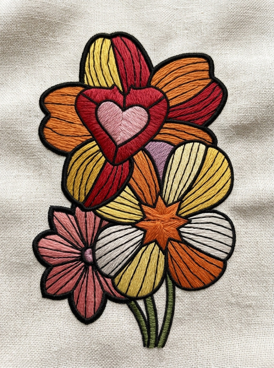 Sweatshirt Chest Patch Motif Color from Color Pop Patches & Playful Motifs Book 1, a digital embroidery design reference for machine embroidery designs, embroidery patterns and garment placement ideas.
