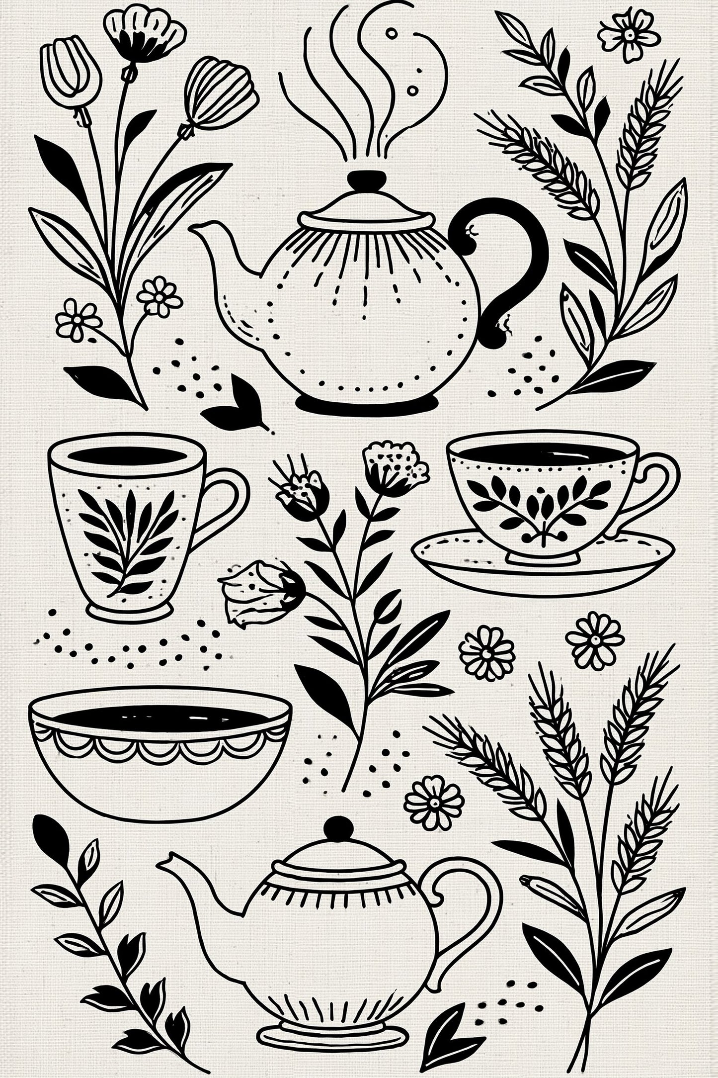 Digital PDF embroidery design bundle cover preview for Garment & Linen Placement Bundle 1, featuring curated embroidery patterns, motif library references and textile design… - preview 23