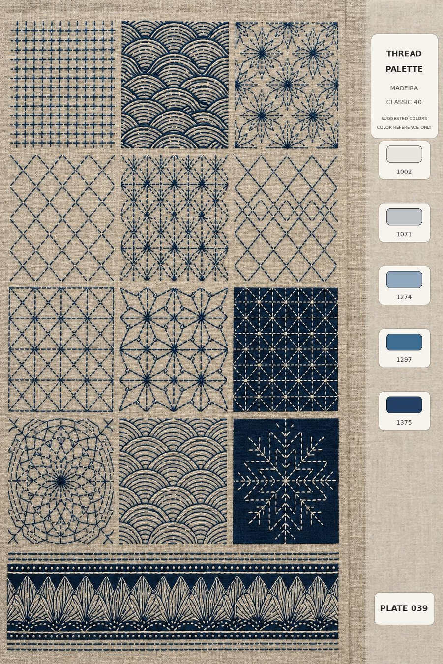 What's included in The Stitched North four-volume digital PDF embroidery book bundle
