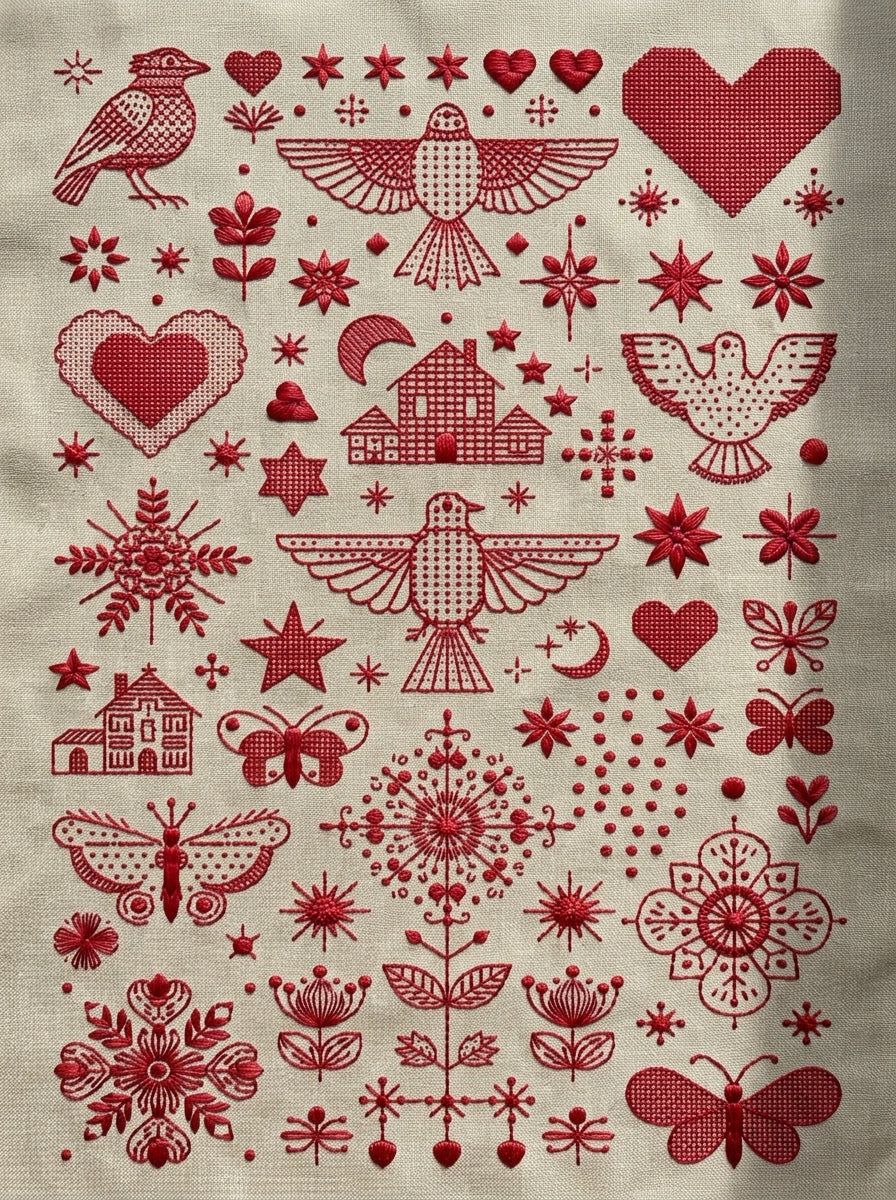Accent Designs & Mini Motif Library - Book 2 | Digital PDF Embroidery Design Book
