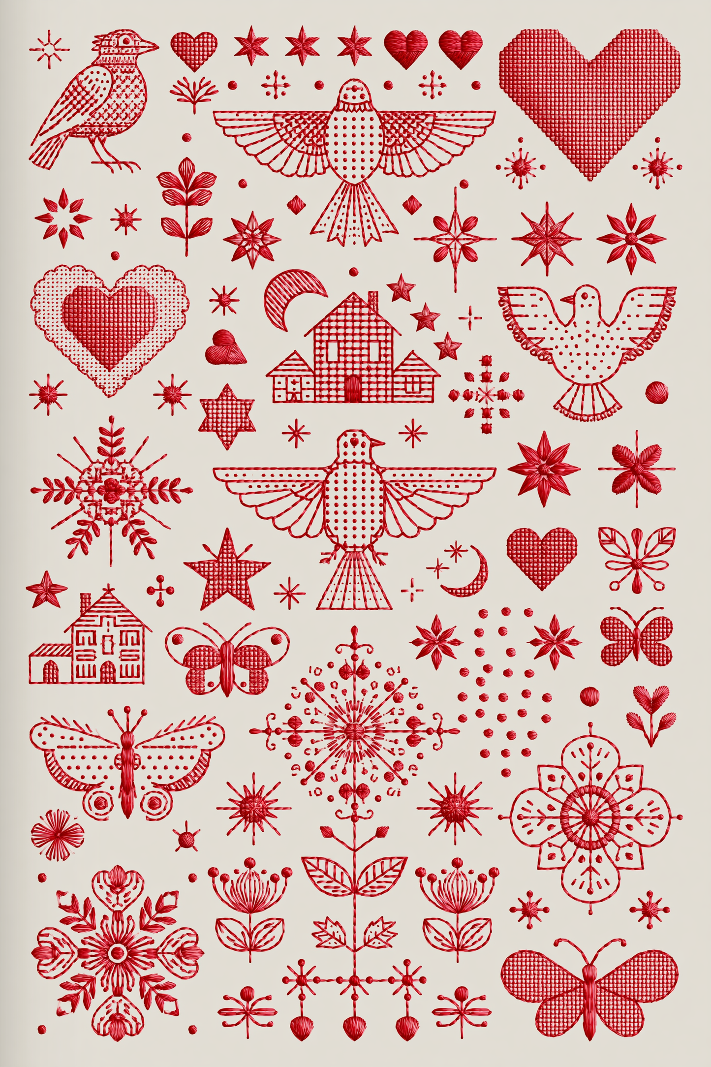 Accent Designs & Mini Motif Library - Book 2 | Digital PDF Embroidery Design Book