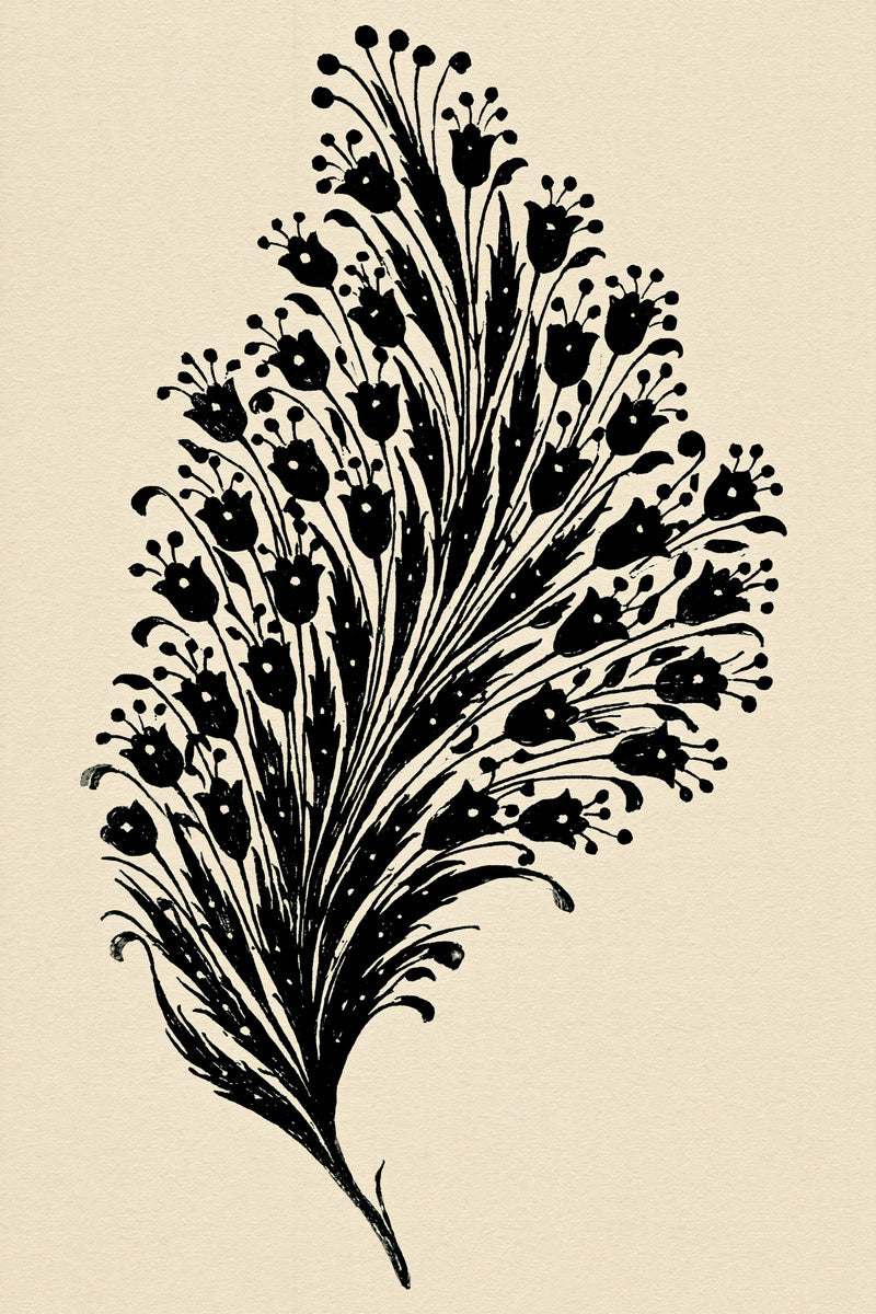 Tiny Cypress Filler Motif Mughal from Mughal & Persian Garden Embroidery Book 6, a digital embroidery design reference for machine embroidery designs, embroidery patterns and small motif and accent designs.