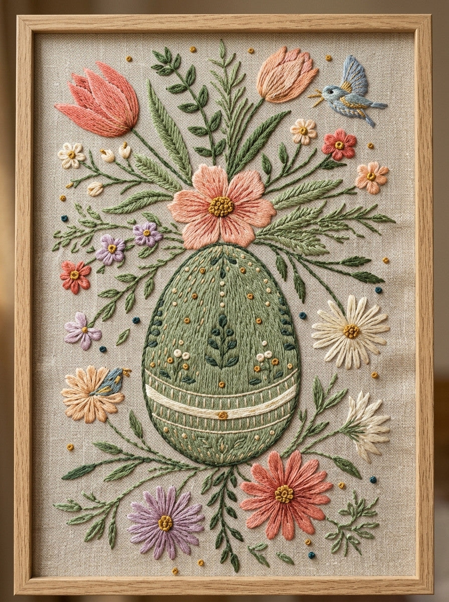 Tiny Easter Egg Motif Easter from Easter & Spring Embroidery Book 3, a digital embroidery design reference for machine embroidery designs, embroidery patterns and seasonal embroidery motifs.