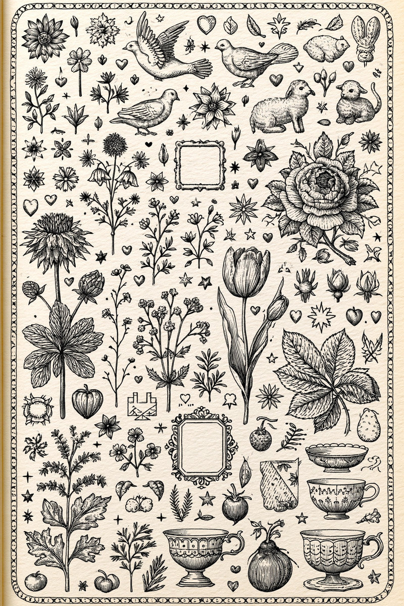 Tiny Embroidery Designs Book 36 Product Book 2 digital PDF embroidery design book - sample plate / motif preview 14