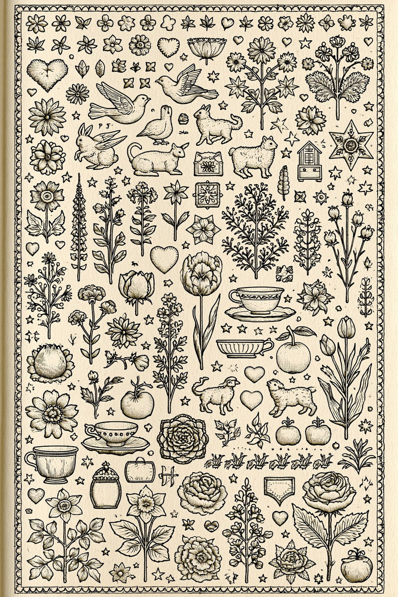 Tiny Embroidery Designs Book 36 Product Book 2 digital PDF embroidery design book - sample plate / motif preview 12
