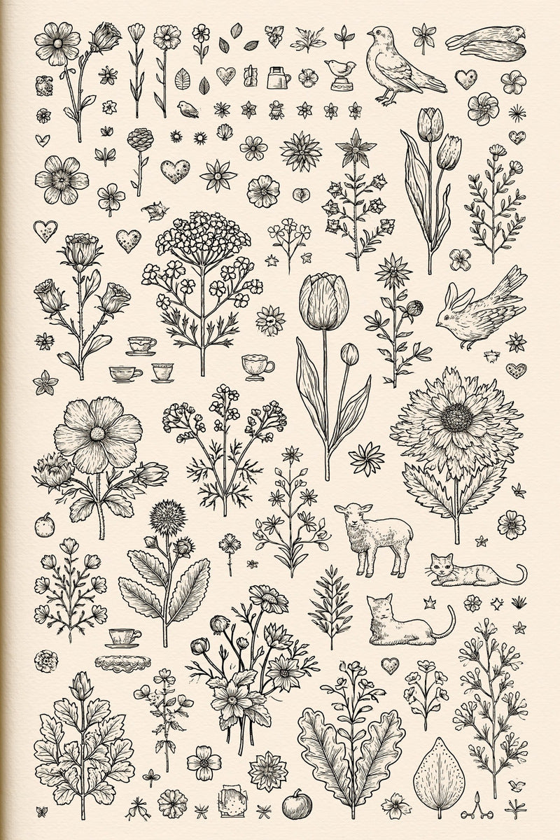 Tiny Embroidery Designs Book 36 Product Book 4 digital PDF embroidery design book - sample plate / motif preview 10