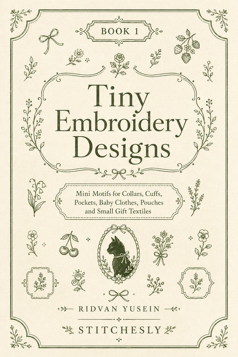 Tiny Embroidery Designs Book 36 Product Book 1 digital PDF embroidery design book - main cover / hero image 2
