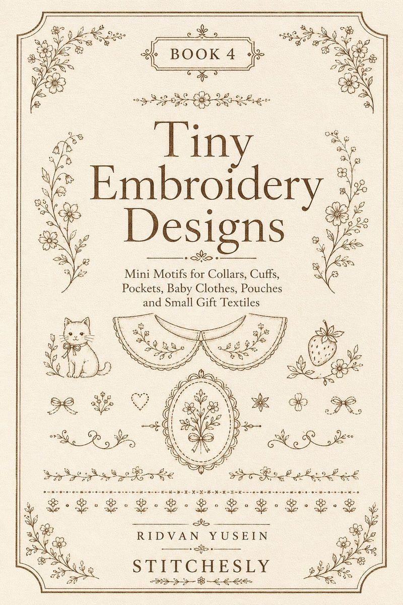 Tiny Embroidery Designs Book 36 Product Book 4 digital PDF embroidery design book - main cover / hero image 3