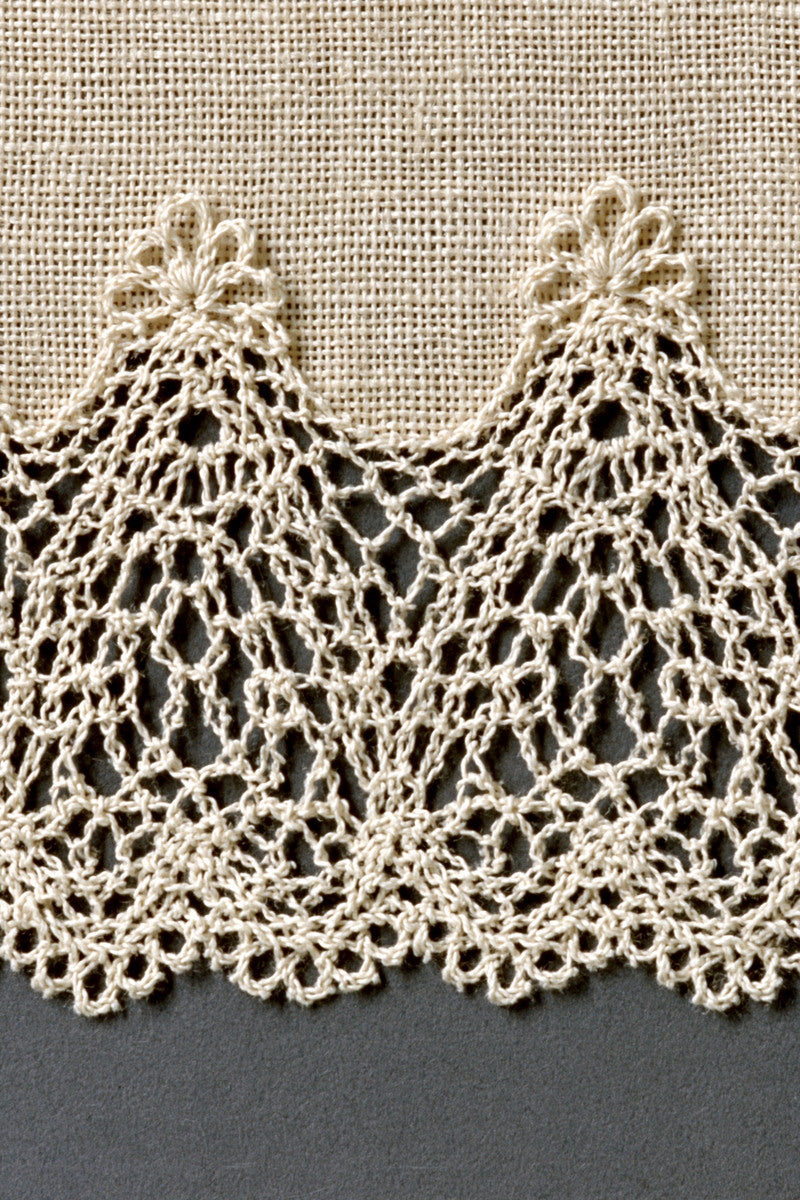 Tiny Loop Crochet Edging Crochet from Crochet Lace Borders & Edgings Book 2, a digital embroidery design reference for machine embroidery designs, embroidery patterns and border and edge embroidery.