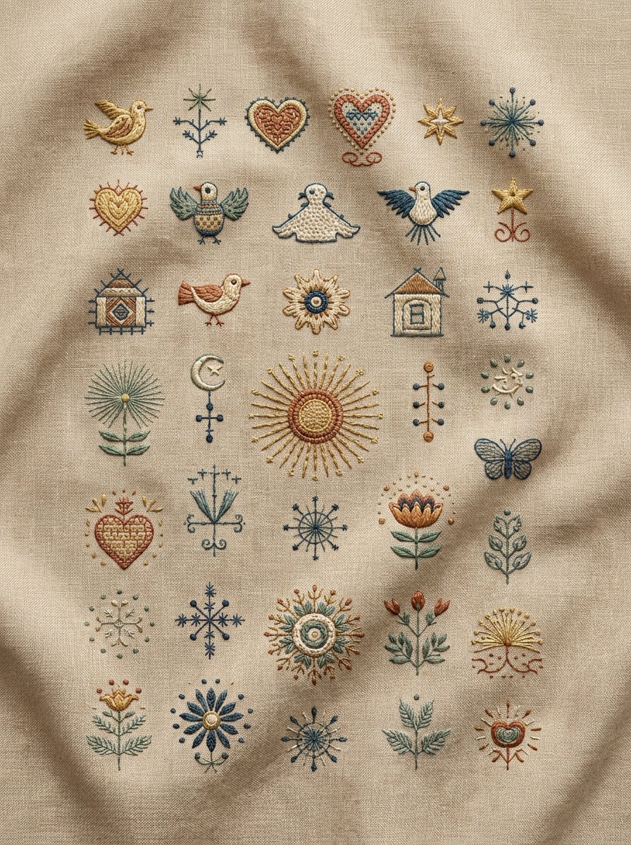 Accent Designs & Mini Motif Library - Book 3 | Digital PDF Embroidery Design Book