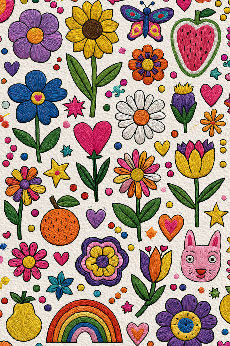Tote Bags Sweatshirts Pockets And from Color Pop Patches & Playful Motifs Book 5, a digital embroidery design reference for machine embroidery designs, embroidery patterns and garment placement ideas.