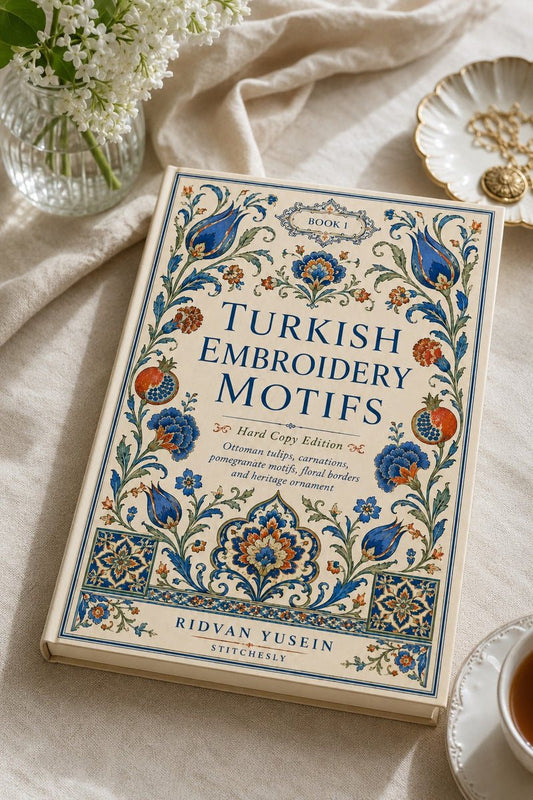 Turkish Embroidery Motifs Book One cover, view 1.
