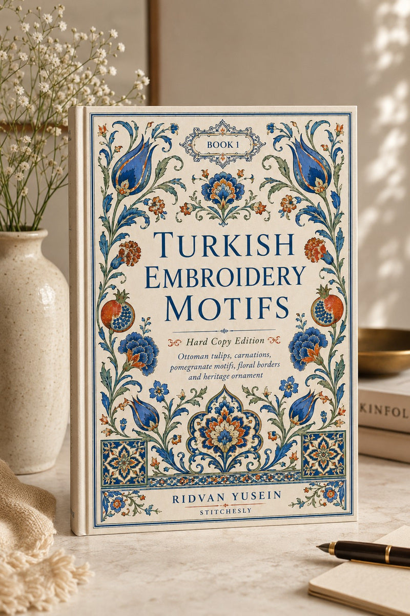 Turkish Embroidery Motifs Book 6 Product Book 1 digital PDF embroidery design book - main cover / hero image 2