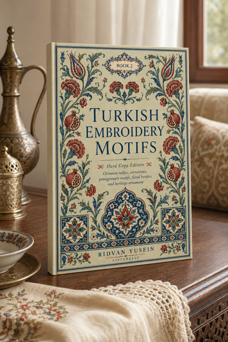 Turkish Embroidery Motifs Book 6 Product Book 2 digital PDF embroidery design book - main cover / hero image 2