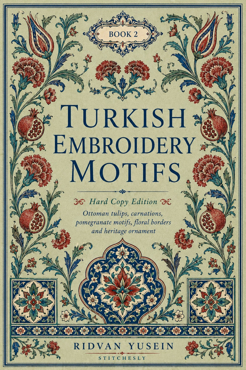 Turkish Embroidery Motifs Book 6 Product Book 2 digital PDF embroidery design book - main cover / hero image 3