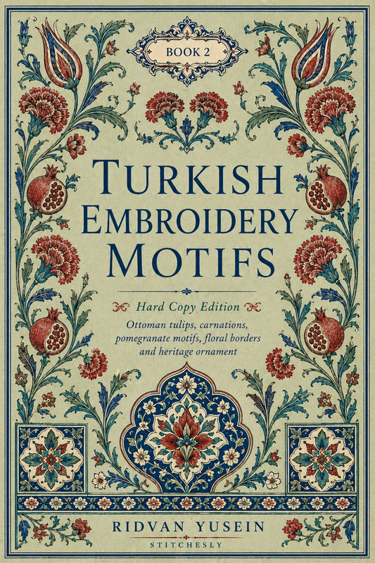 Turkish Embroidery Motifs Book 6 Product Book 2 digital PDF embroidery design book - main cover / hero image 3