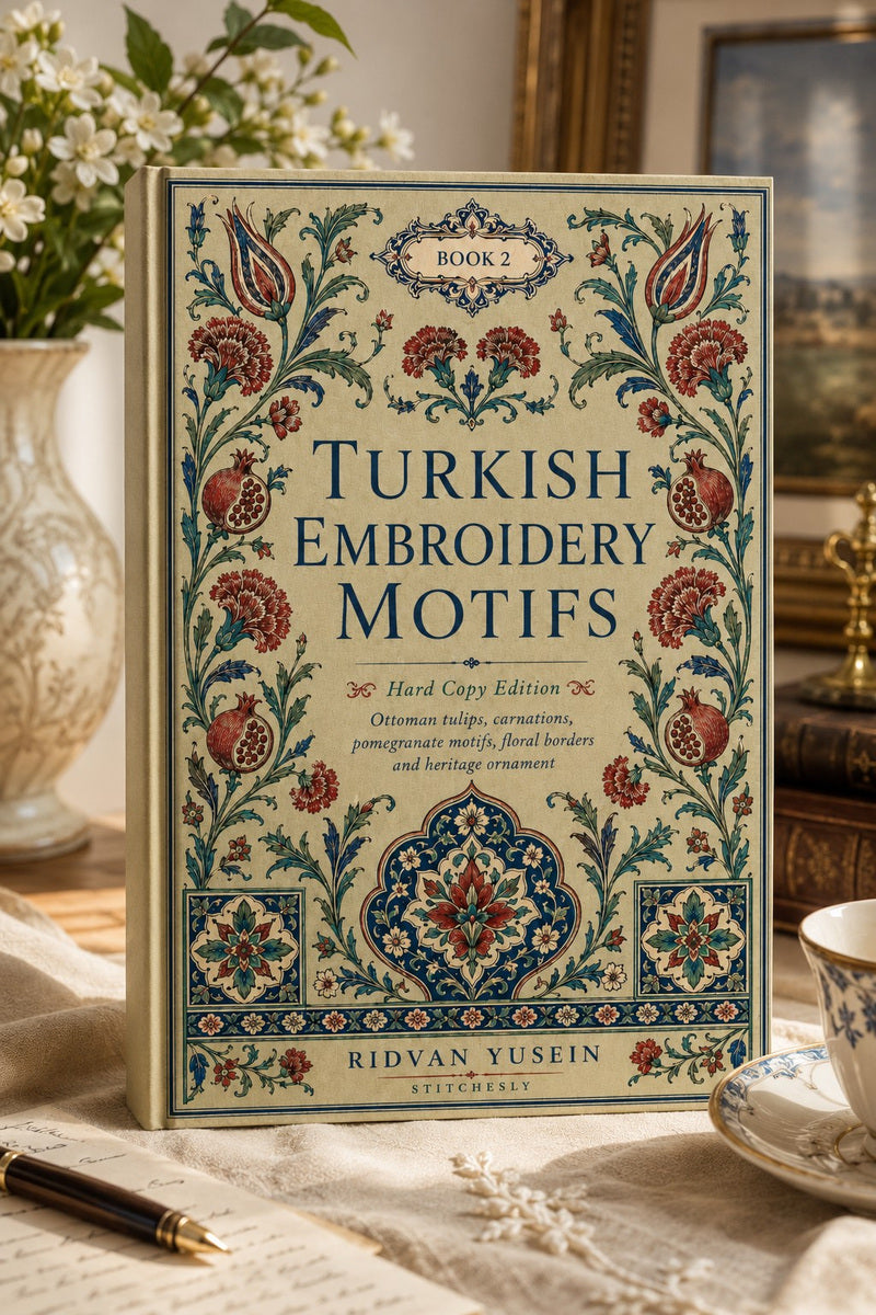 Turkish Embroidery Motifs Book 6 Product Book 2 digital PDF embroidery design book - main cover / hero image 1