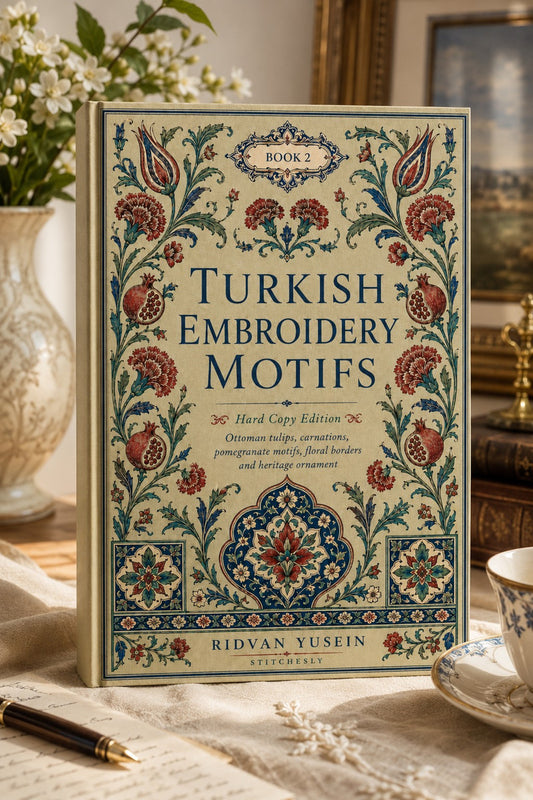 Turkish Embroidery Motifs Book 6 Product Book 2 digital PDF embroidery design book - main cover / hero image 1